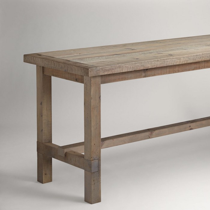 Reclaimed Wood Pub Table - Salted Pine