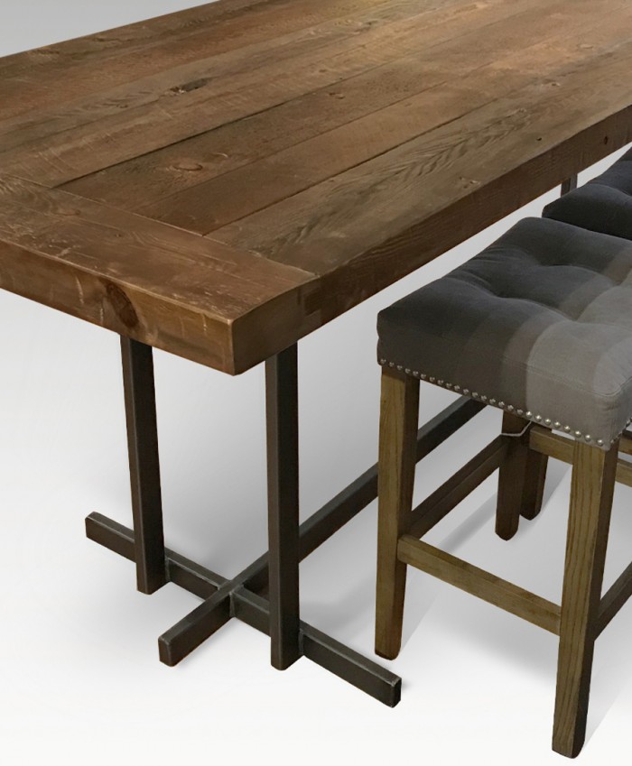 Pine Wright Table - Counter Height with Stool