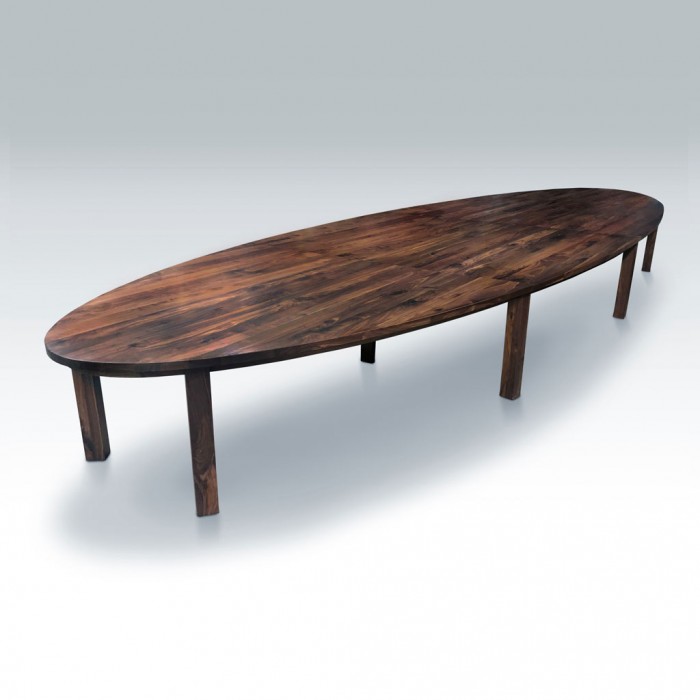 Oval Conference Table - Walnut