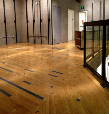 Reclaimed Gym Floor Installation at Retail Store