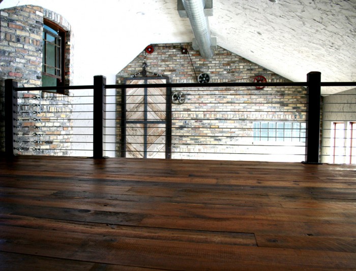 Reclaimed Patina Pine Flooring Installed in Residence