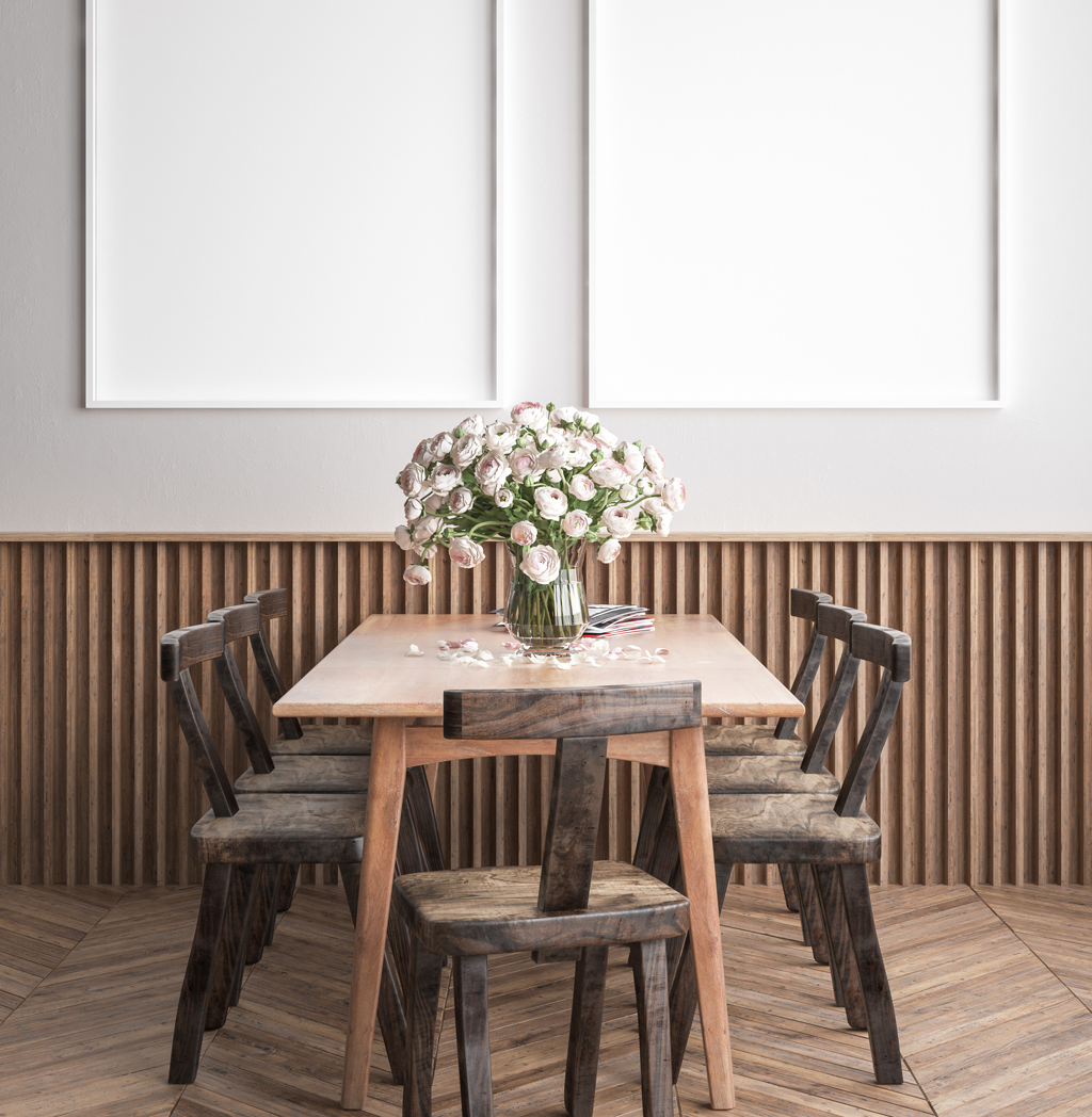 Slat Wood Wall Panels Cafe