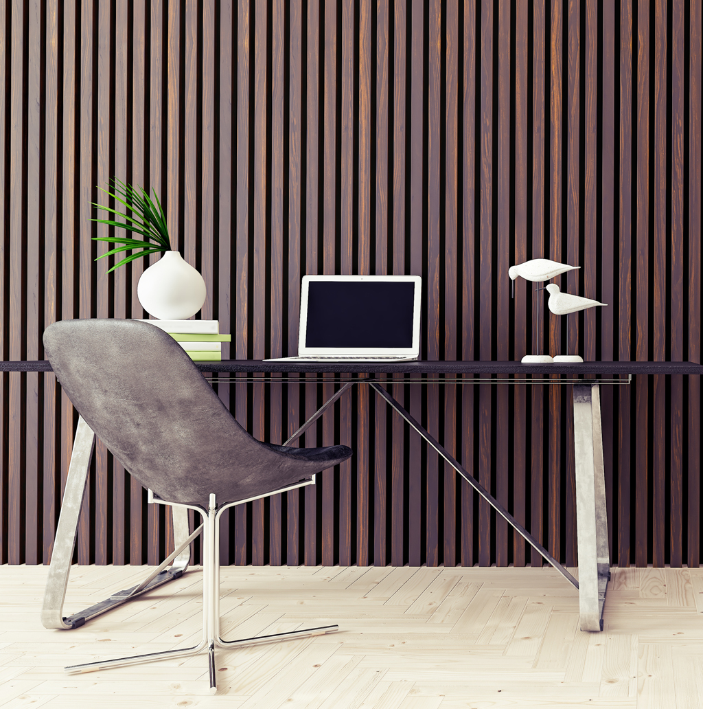 Slatted Wall Panels Home Office
