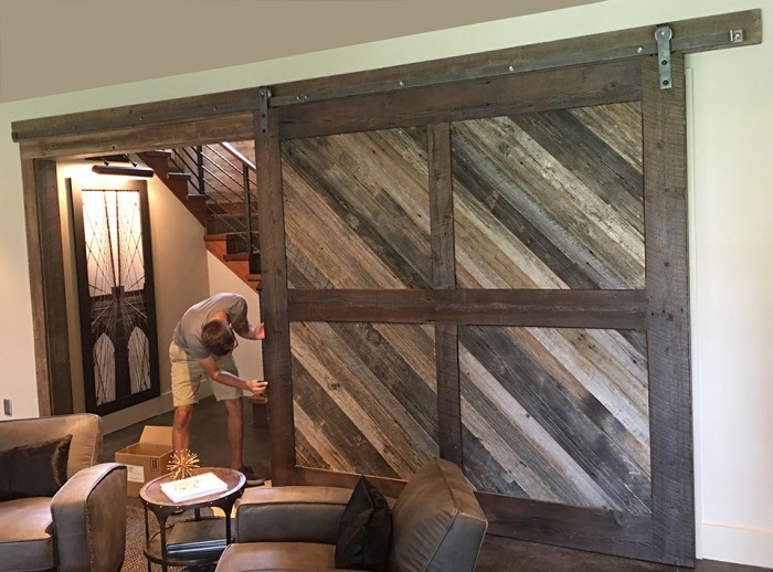 Extra Large Barn Doors in Madison Residence