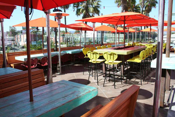 Reclaimed Tables at Pink Taco