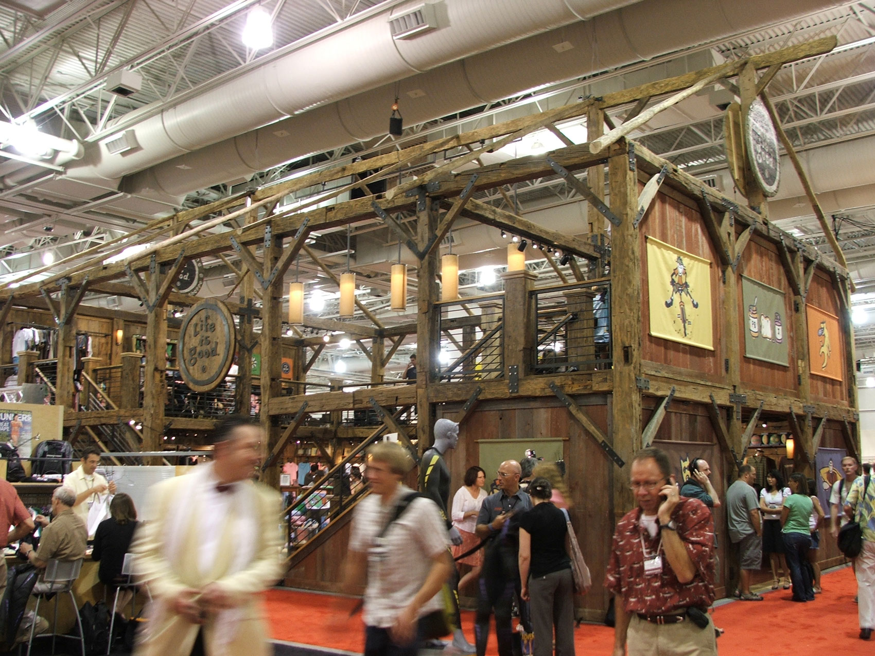 Life is Good Timber Framed Trade Show Booth