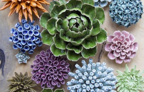 Ceramic Flowers Available at Urban Evolutions